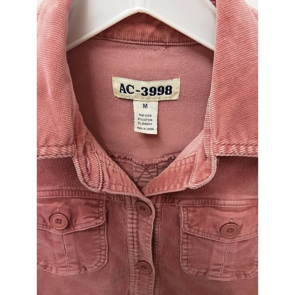 Vintage Pink Stretch Corduroy Jacket - Picture 3 of 4